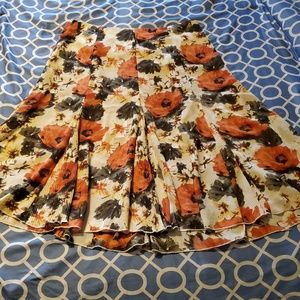 Christopher & Banks  floral skirt